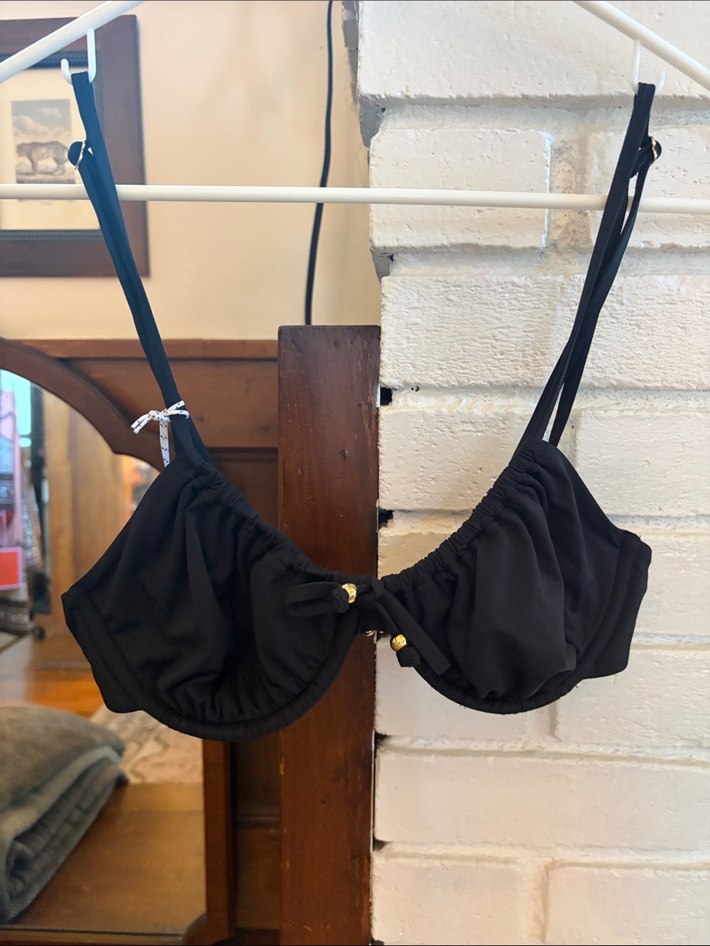 Vineyard Vines Performance Black Underwire Bikini Top